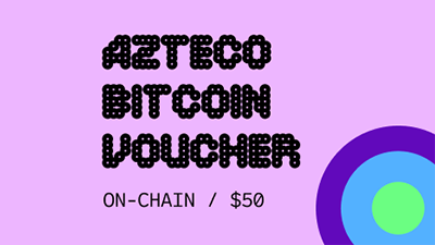 Azteco Bitcoin Crypto Voucher (On Chain) USD 50