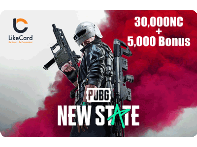 PUBG New State Gift Card Global Store NC 30000 + 5000 Bonus