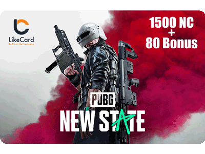 PUBG New State Gift Card Global Store NC 1500 + 80 Bonus